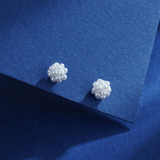 【倩雪】子佩集S925银珍珠泡泡花朵甜美耳饰【ZYXS-E2698】2208 商品图5