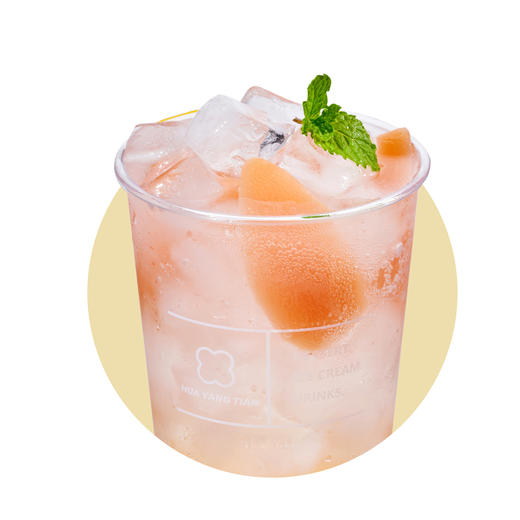 清爽消暑 粉红蜜桃苏打水 商品图0