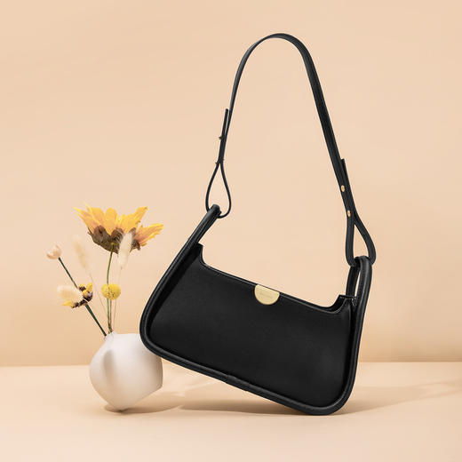 PIERRE CARDIN时尚斑马纹腋下包真皮单肩包 商品图1