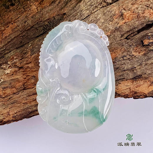 派瑞翡翠 翡翠挂件 糯种 飘花 商品图2