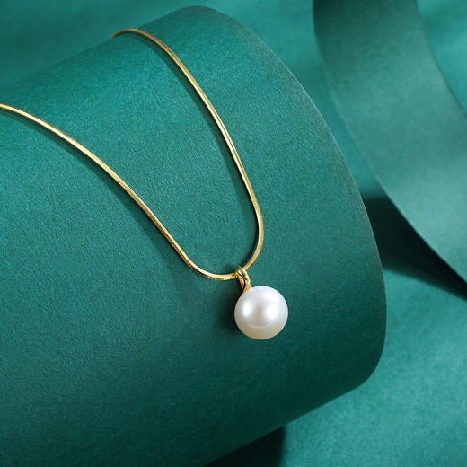【明珠】子佩集S925银“一颗珍珠”吊坠项链【ZYXS-A2522】镀金2208 商品图2