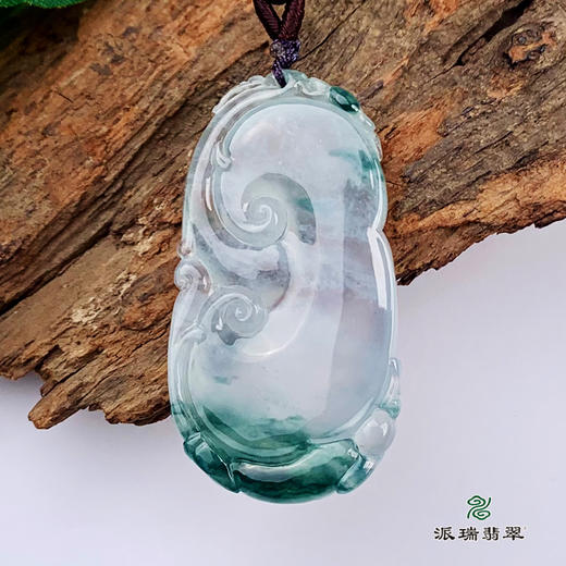 派瑞翡翠 翡翠挂件 冰种 飘花 商品图3