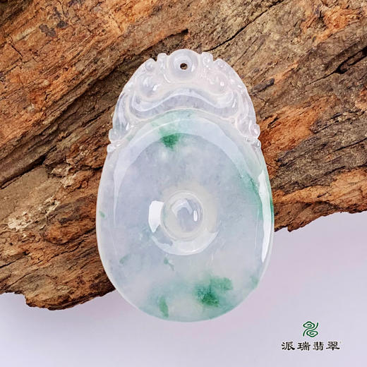 派瑞翡翠 翡翠挂件 糯种 飘花 商品图2