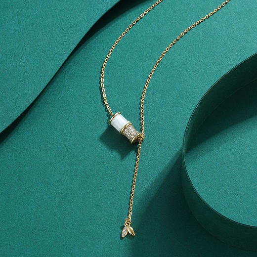 【安好】子佩集S925纯银猫眼石项链【YL-4363206】【竹韵】【ZYXS-A2435】2208 商品图4