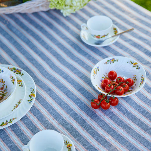 亚麻条纹系列日式ins简约风方形桌布 商品图3