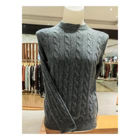 3楼珍贝一寸领绞花男衫