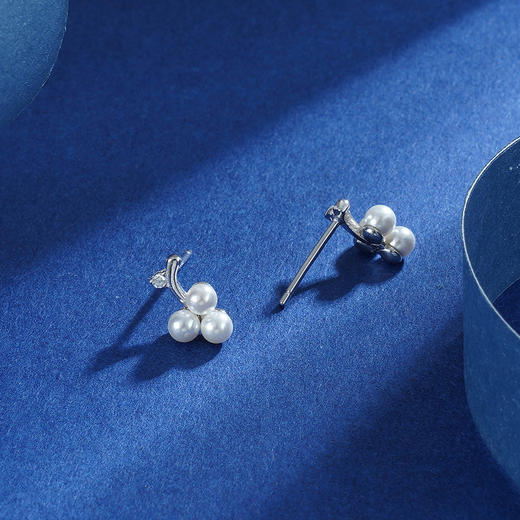 【茹雪】子佩集S925银小葡萄珍珠女法式耳饰【ZYXS-E2585】2208 商品图3
