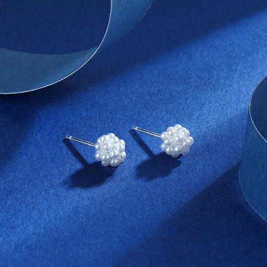 【倩雪】子佩集S925银珍珠泡泡花朵甜美耳饰【ZYXS-E2698】2208 商品图2