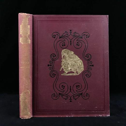 1903年7-12月 英国讽刺漫画杂志《笨拙》 数百幅插图 漆布精装16开 商品图0