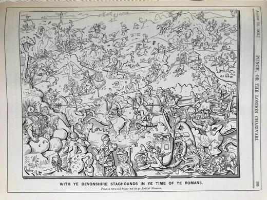 1903年7-12月 英国讽刺漫画杂志《笨拙》 数百幅插图 漆布精装16开 商品图14