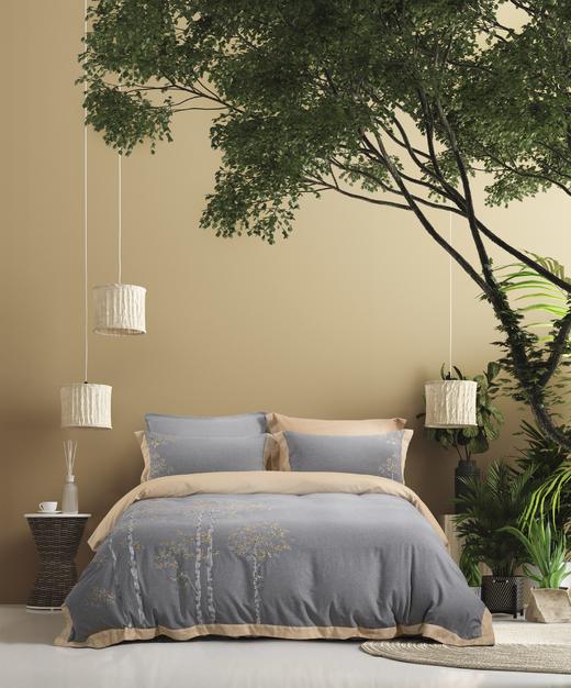 【远梦】纯棉色纺绣花四件套 商品图1