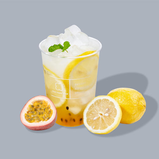 清爽消暑 百香柠檬苏打水 商品图1