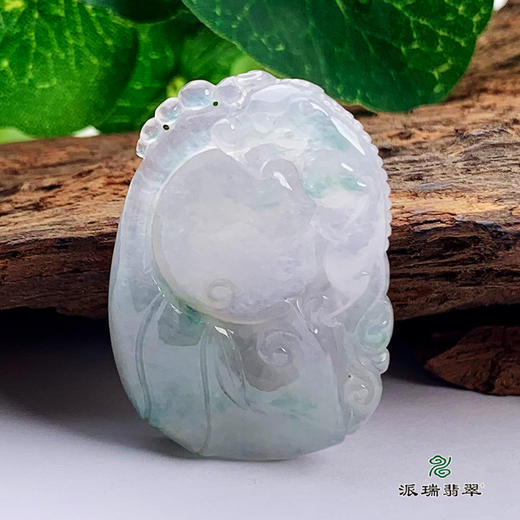 派瑞翡翠 翡翠挂件 糯种 飘花 商品图0