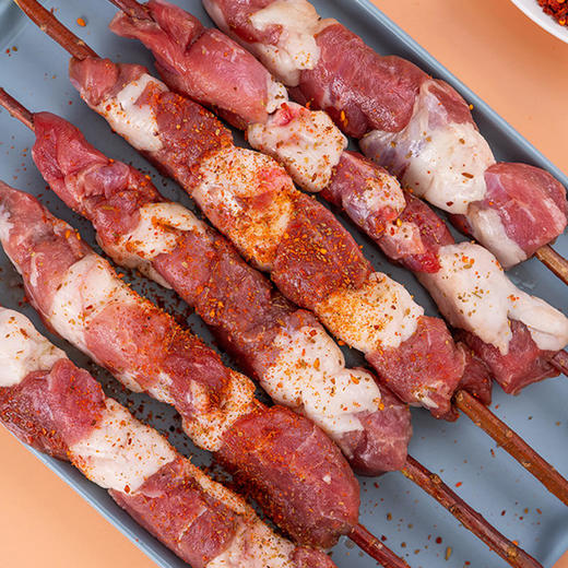 盐池滩羊原切240g羔羊肉串360g红柳肉串送烧烤料全国包邮半年羔羊入口即化 商品图2