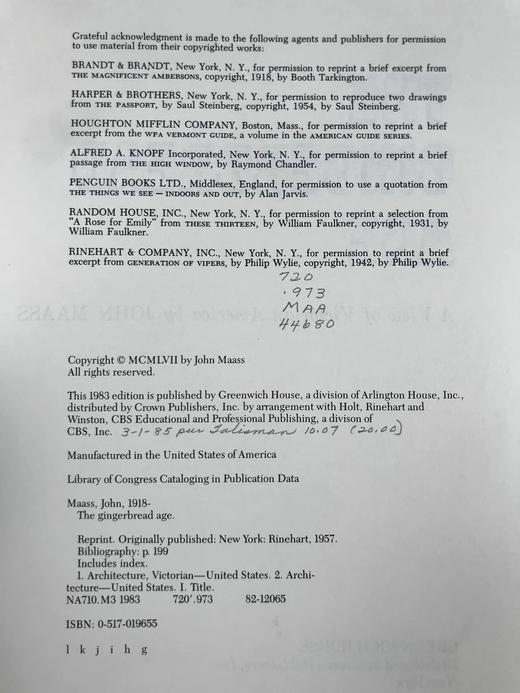 姜饼时代：维多利亚时代的美国（1983） 百余幅照片75幅绘画插图 精装16开 商品图4