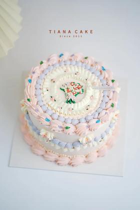 【复古奶油款】复古精致花花