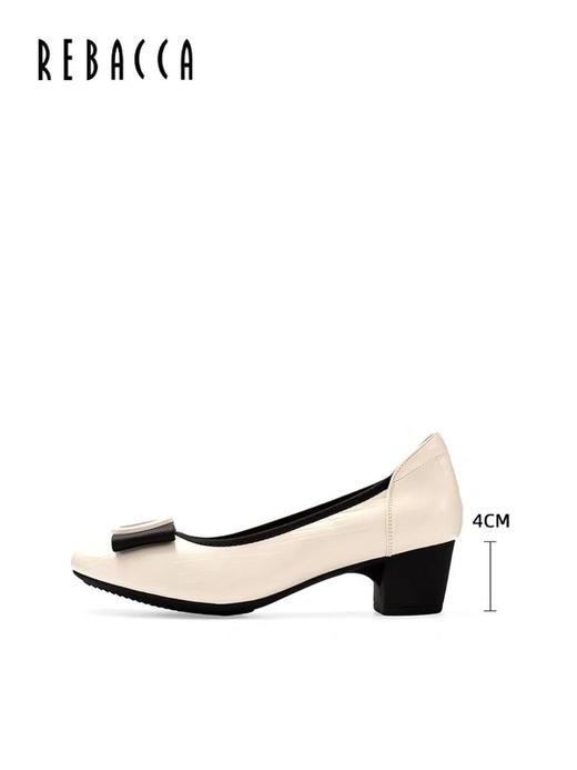 2楼瑞贝卡蝴蝶结气质通勤职业浅口单鞋25LE0107 商品图1