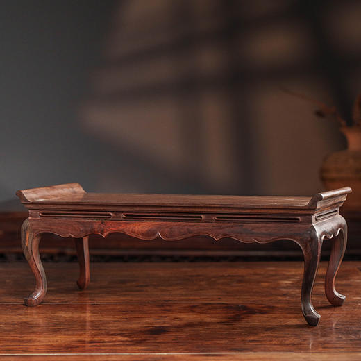 二十世纪 红木束腰三弯腿壸门牙板翘头供案摆件 商品图4