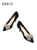 2楼瑞贝卡蝴蝶结气质结婚尖头细跟秋款女鞋25XQ0605 商品缩略图0
