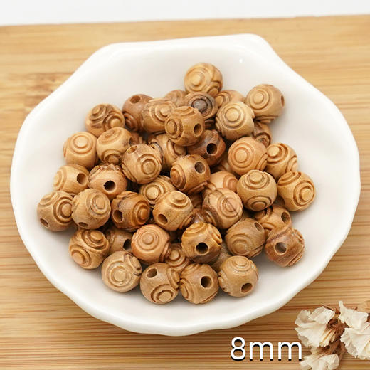 花纹橄榄木珠木料原木料意卡米诺手串念珠串珠单颗珠子料散珠老料意大利进口 商品图1