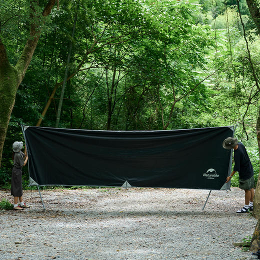 Naturehike挪客 黑胶涂银 硬山天幕户外露营野营多人防雨防晒天幕帐篷 商品图4