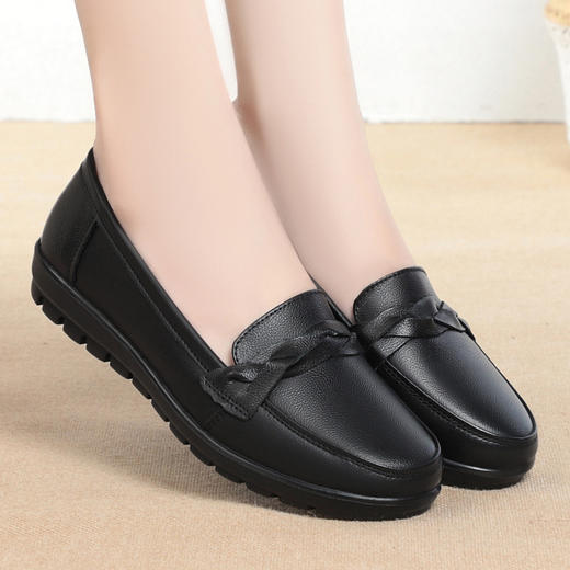 秋季新款真皮单皮鞋低跟休闲鞋软底软面孕妇鞋驾车鞋KQ-PC6177 商品图0