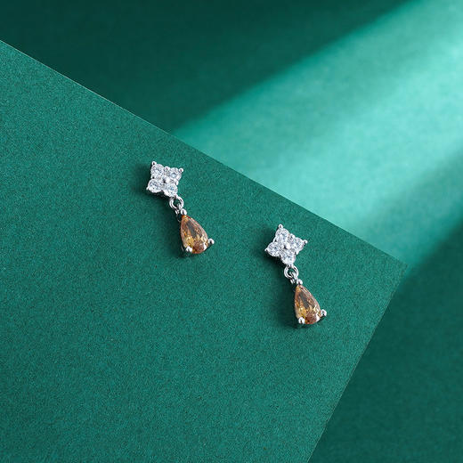 【沛玲】子佩集s925纯银水滴微镶锆石耳饰【ZYXS-E2577】2208 商品图1