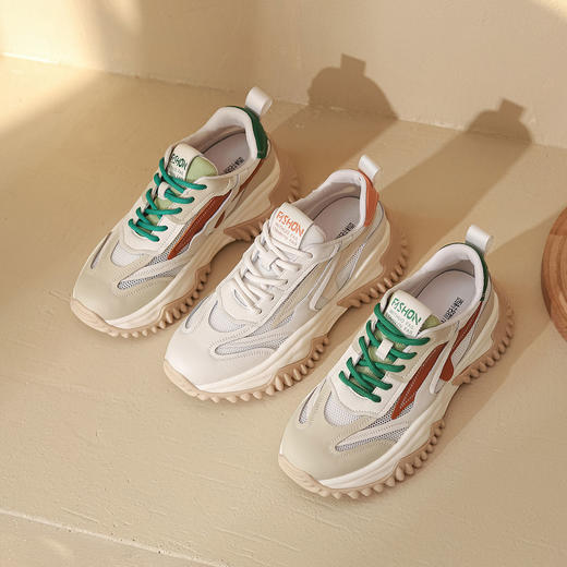 西村名物22年夏新款厚底老爹鞋10291 商品图3