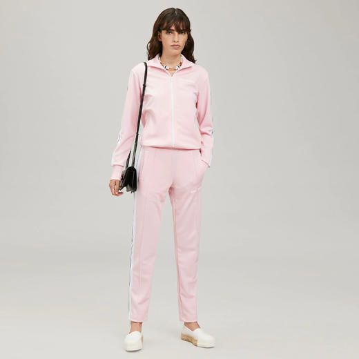 PALM ANGELS 棕榈天使 女士弹力棉质字母徽标印花休闲运动裤 粉色 PWCJ001C99FAB001 3401 商品图3