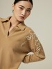 翻领手工刺绣羊绒衫 SJF94W361K 商品缩略图4