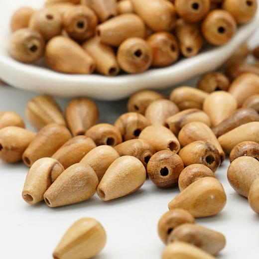 泪滴橄榄木珠木料原木料意卡米诺手串念珠串珠单颗珠子料散珠老料意大利进口 商品图4