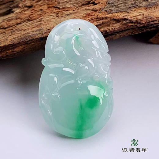 派瑞翡翠 翡翠挂件 糯种 飘花 商品图2
