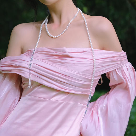 Retro Chic 意大利复古时尚首饰 方形瑬珠项链 商品图2