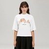 PALM ANGELS 棕榈天使 女士棉质断头熊徽标印花短款圆领短袖T恤 白色 PWAA020C99JER001 0160 商品缩略图1
