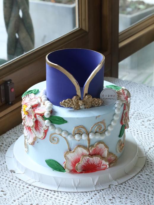 牡丹旗袍蛋糕 商品图0