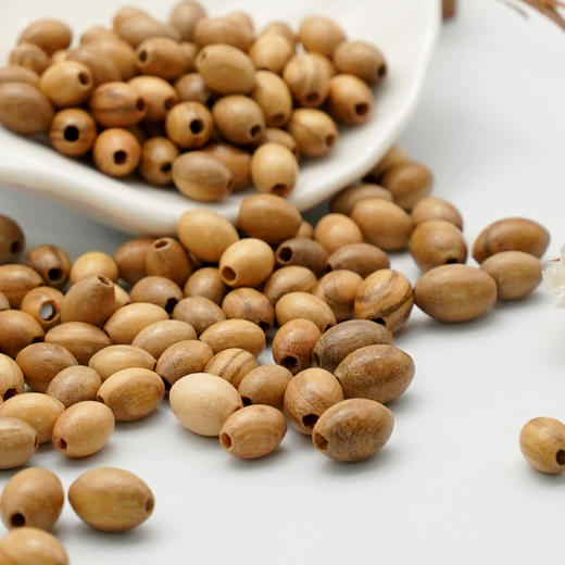 椭圆橄榄木珠木料原木料意卡米诺手串念珠串珠单颗珠子料散珠老料意大利进口 商品图2