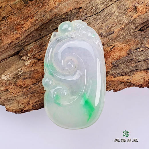 派瑞翡翠 翡翠挂件 糯种 飘花 商品图0