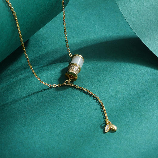 【安好】子佩集S925纯银猫眼石项链【YL-4363206】【竹韵】【ZYXS-A2435】2208 商品图7