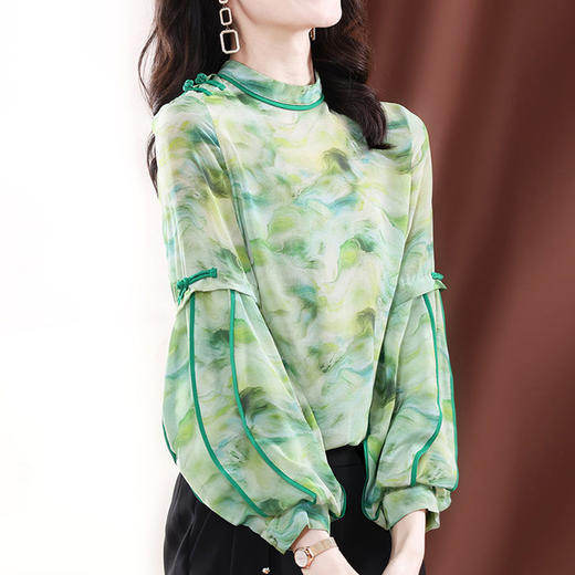 裁缝学苑AQ108 新款雪纺长袖小衫衬衫纸样衬衣女装上衣样板衣服图 商品图1