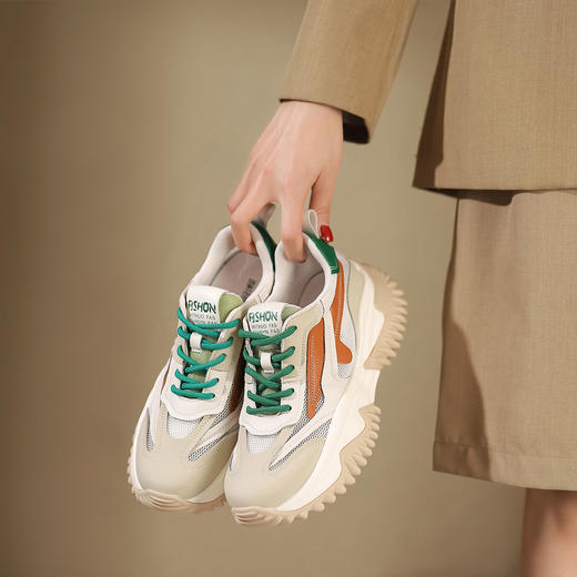 西村名物22年夏新款厚底老爹鞋10291 商品图1