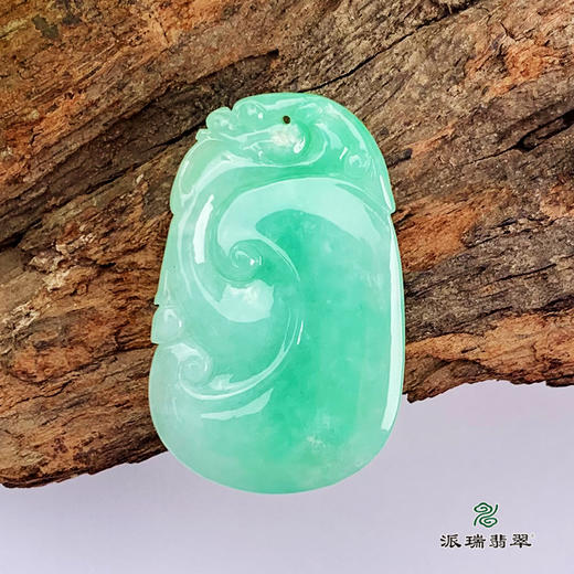 派瑞翡翠 翡翠挂件 糯种 绿色 商品图1