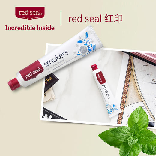 【吸烟去渍】新西兰Red Seal红印烟民牙膏 去口臭去渍 双重薄荷100g 商品图2