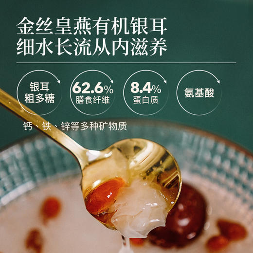【桃红梨白】羽心堂皇燕银耳 金丝皇燕有机本草银耳80g 孕妇可用 国内发货 商品图1