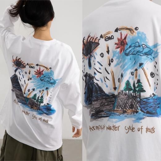 CryingCenter 眼泪在大气中的循环宽松百搭长袖tee 哭喊中心 商品图3