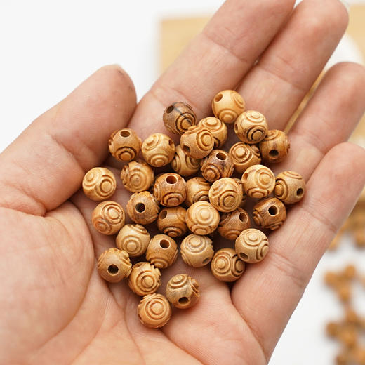 花纹橄榄木珠木料原木料意卡米诺手串念珠串珠单颗珠子料散珠老料意大利进口 商品图3