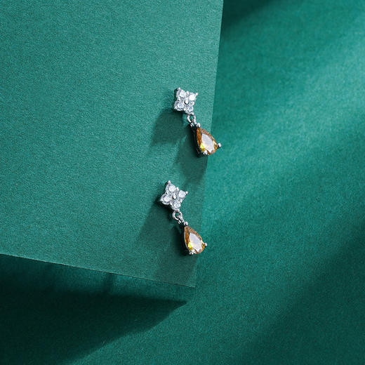 【沛玲】子佩集s925纯银水滴微镶锆石耳饰【ZYXS-E2577】2208 商品图2