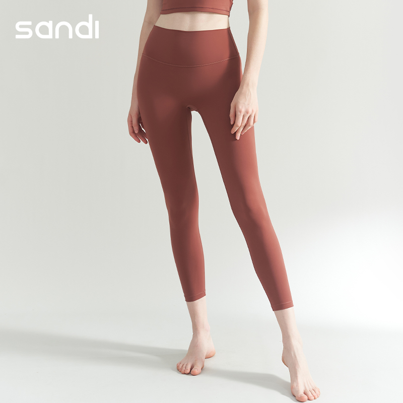 SANDI品牌裸感磨毛瑜伽九分裤SU21H12