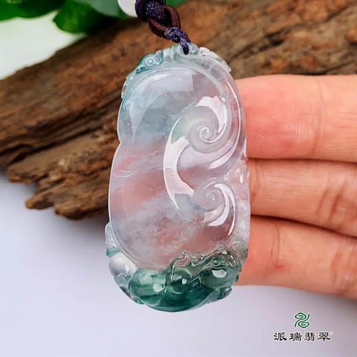 派瑞翡翠 翡翠挂件 冰种 飘花 商品图1
