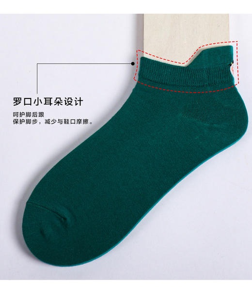 【任选6双79.5】春秋夏季女士国潮文化小耳朵呵护唐仕女刺绣女船袜 商品图3