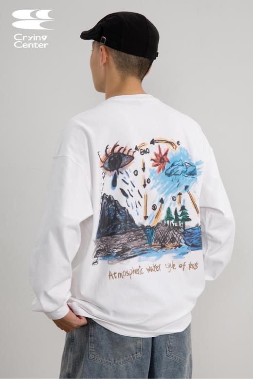 CryingCenter 眼泪在大气中的循环宽松百搭长袖tee 哭喊中心 商品图5